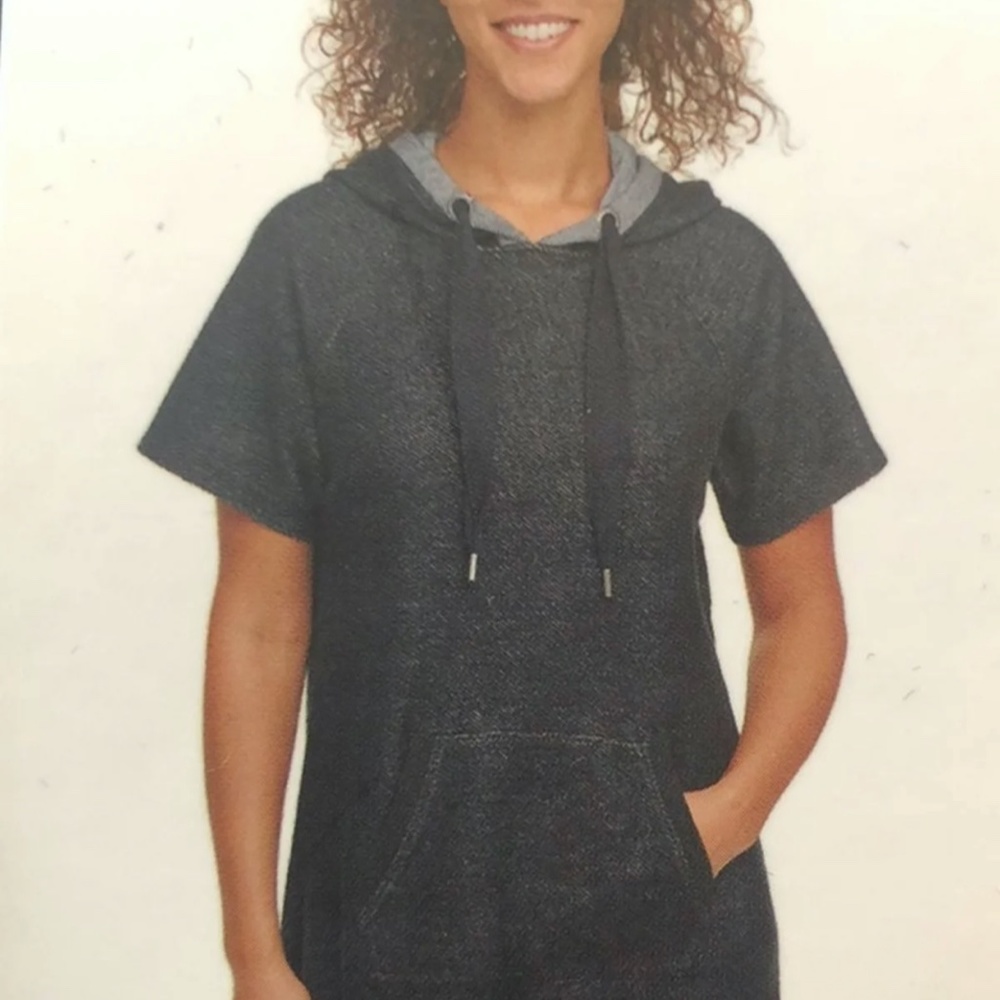 Andrew Marc New York Women's Black Drawstring Hood